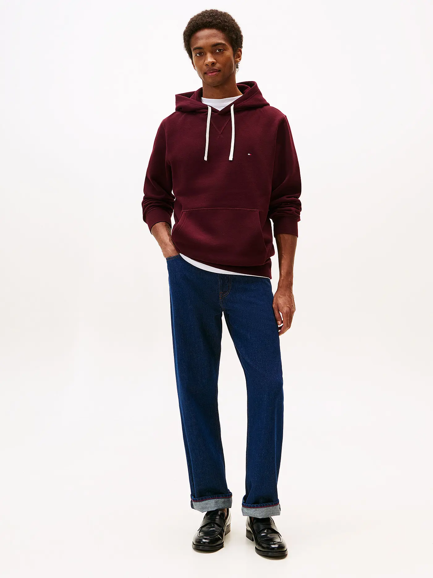 TOMMY HILFIGER | Kapuzensweater - Hoodie | dunkelrot